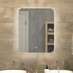Зеркало 400 х 500 мм, сенсорное, с внутренней LED подсветкой, ореольное свечение. Drift Light.