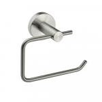 Держатель туалетной бумаги, без экрана, из нержавеющей стали, с круглым основанием, цвет САТИН.