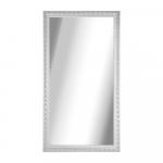 Зеркало интерьерное в узорной рамке, белый 600х1100х50 мм, пластик, горизонт + вертикаль