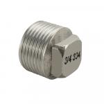 Заглушка в трубу 3/4, наружняя резьба, из нержавеющей стали марки 304