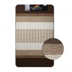 Коврик в ванную СТАР-ЛООП, одинарный, КОРИЧНЕВЫЙ, 550 х 900 мм, 100% полиэстер