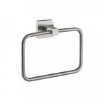 Держатель полотенца кольцо, из нержавеющей стали, с квадратным основание, цвет САТИН.