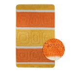 Коврик в ванную СИЛЬВЕР одинарный, ЖЁЛТЫЙ, 60х100 см, 100% полиэстер