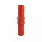 Штуцер соединительный 3/4"х3/4" (20х20мм), из АБС пластика, цвет оранжевый.