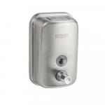 Дозатор для жидкого мыла 500 мл, настенный, с глазком, из нержавеющей стали марки 304, цвет САТИН.