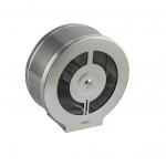 Диспенсер для туалетной бумаги в рулонах, с ключом, из нержавеющей стали, цвет САТИН.