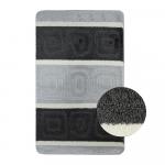 Коврик в ванную СИЛЬВЕР одинарный, ЧЁРНЫЙ, 60х100 см, 100% полиэстер