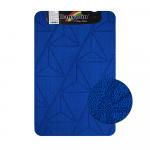 Коврик в ванную КРОСС-ЛООП,одинарный,СИНИЙ,однотонный, 500х800 мм,100% полиэстер