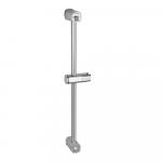 Стойка душевая, БЕЗ лейки и шланга, с нажимным фиксатором, с выдвижными крючками, из нержавеющей стали марки 304, цвет ХРОМ.
