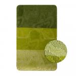 Коврик в ванную СИЛЬВЕР двойной, ЗЕЛЁНЫЙ, 60х100 + 50х60 см, 100% полиэстер