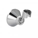 Кронштейн для душевой лейки пластиковый, поворотный, цвет ХРОМ.