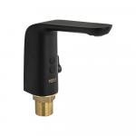 Смеситель сенсорный для раковины, с регулировкой температуры воды на корпусе, цвет ЧЁРНЫЙ.