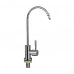 Кран на одну воду для фильтра, из нержавеющей стали марки 304, хром