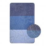 Коврик в ванную СИЛЬВЕР одинарный, ГОЛУБОЙ, 60х100 см, 100% полиэстер