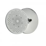 Лейка душевая " тропический душ " круглая, из высокопрочного АБС пластика, с белой вставкой, D - 230 мм, в блистере, цвет ХРОМ.