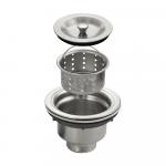 Выпуск для кухонной мойки с горловиной 90 мм, 110 х 40, из нержавеющей стали марки SUS 304, цвет САТИН.