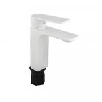 Смеситель для раковины, шаровый, литой корпус, цвет БЕЛЫЙ.