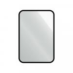 Зеркало 400 х 600 мм, чёрная рама УФ печать. АЛИРИС.