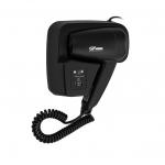 Фен для волос в ванную комнату с боковым креплением, с розеткой, 1200Вт, черного цвета