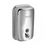 Дозатор для жидкого мыла 1000 мл, настенный, с глазком, из нержавеющей стали марки 304, цвет ХРОМ.