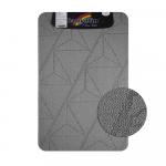 Коврик в ванную КРОСС-ЛООП,одинарный,СЕРЫЙ,однотонный, 500х800 мм,100% полиэстер